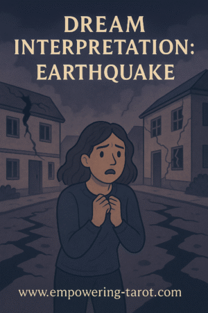 a woman walking through the street, scared, as an earthquake happens. what is the spiritual meaning of dreaming about earthquakes? exploring dream interpretation and symbolism.