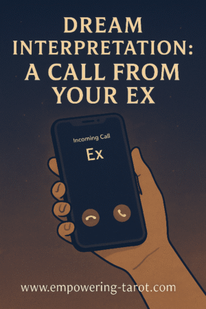 a cellphone showing a call from your ex. what does it mean to dream about your ex calling? spiritual meaning and explanation.