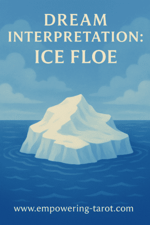 an illustration of an ice floe. what does it mean to dream of an ice floe or ice berg? an article on dream interpreation.