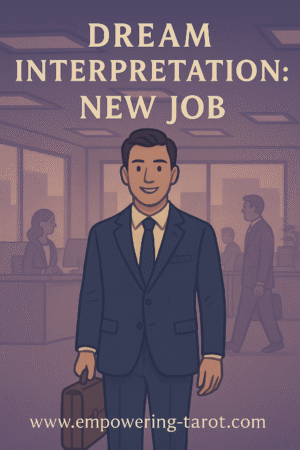 Dream interpretation of starting a new job, showing career transition and personal growth symbolism