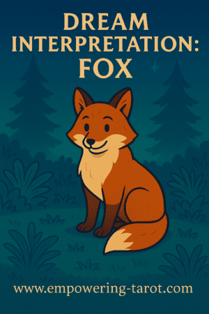 an illustration of a fox. what does it mean to dream of a fox? spiritual dream interpreation.