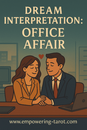 a couple enjoying spending time together in an office. explaining the spiritual meaning of dreaming of having an office affair. what does it mean if you dream of having an affair with a co-worker?