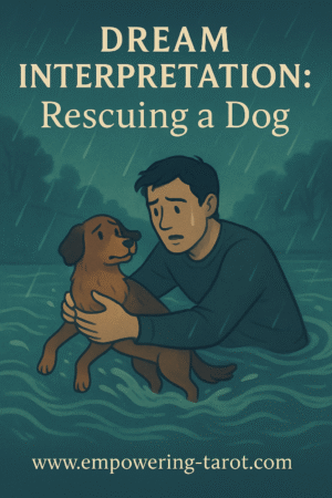 a person rescuing a dog from a river in heavy rain. what does it mean if you dream of rescuing a dog? exploring the spiritual symbolism and dream interpretation.