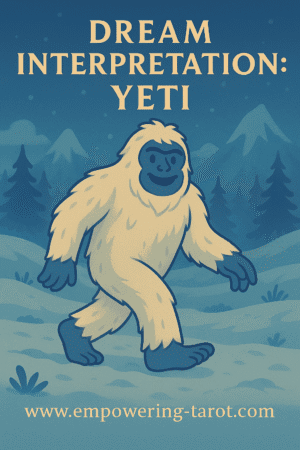 an illustration of the yeti. what does it mean to dream of the yeti? spiritual dream interpretation.
