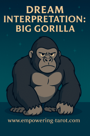 an illustration of a big gorilla. what does it mean to dream of a huge gorilla? an article on the spiritual interpretation of dreams of a giant gorilla.