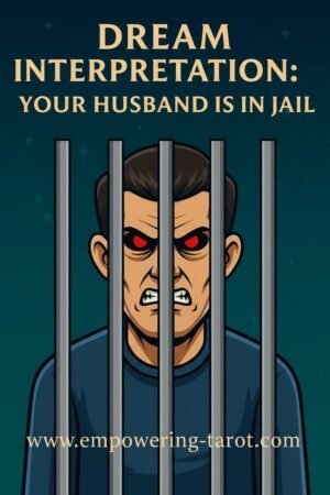 an illustration of a man behind bars. what does it mean to dream of your husband going to prison or jail? spiritual dream interpretation.