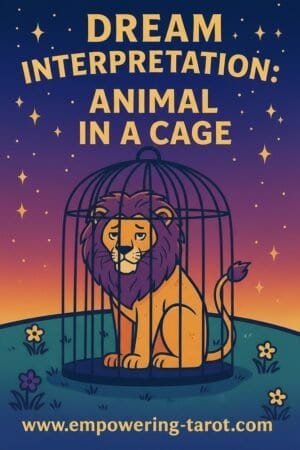 an illustration of an animal in a cage. what does it mean to dream of animals in cages? an article on the spiritual meaning of animals in cages in dreams.