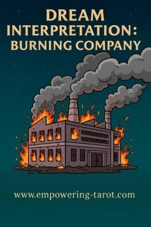 an illustration of a burning factory. what does it mean to dream of a company burn? an article on the spiritual meaning of a burning company in a dream.