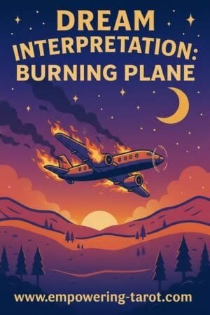 an illustration of a burning airplane. what does it mean to dream of a burning plane? an article on the spiritual interpretation of dreams of burning planes.