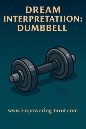 an illustration of a dumbbell. what does a dumbbell mean in a dream? an article on the spiritual meaning of a dumbbell in a dream.