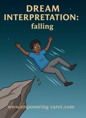 an illustration of a person falling off a clip. what does it mean to dream of falling? an article on the spiritual meaning of dreams of falling.