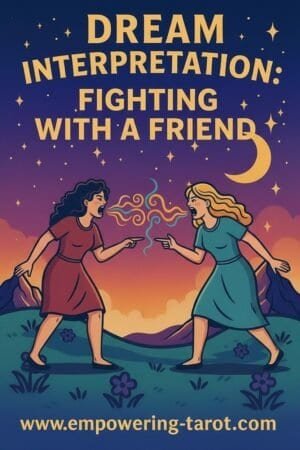 an illustration of two people fighting and shouting at each other. what does it mean to dream of arguing with a friend? an article on the spiritual interpretation of a fight with a friend in dreams.