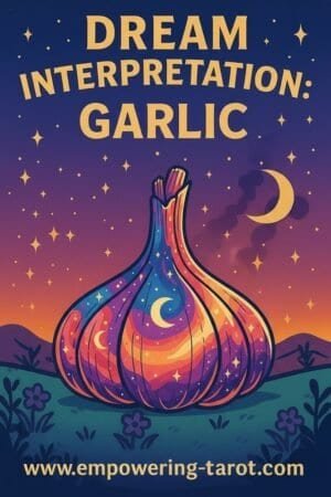 an illustration of garlic. what does it mean to dream of garlic? an article on the spiritual meaning of garlic in dreams.