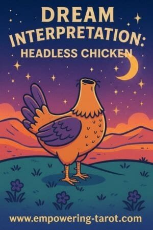 an illustration of a headless chicken. what does it mean to dream of a headless chicken? an article on the spiritual meaning of encountering a headless chicken in a dream.