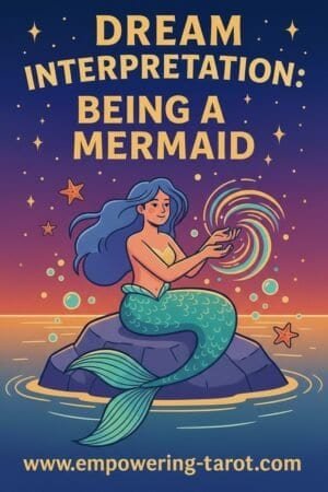 an illustration of a mermaid. what does it mean to dream to be a mermaid? an article on the spiritual meaning of dreams about being a mermaid.