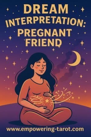 an illustration of a pregnant woman. what does it mean to dream that your friend is pregnant? an article on the spiritual meaning of seeing pregnant friends in dreams.