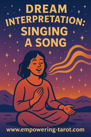 an illustration of a singing person. what does it mean to sing in a dream? an article on the spiritual meaning of singing in dreams.