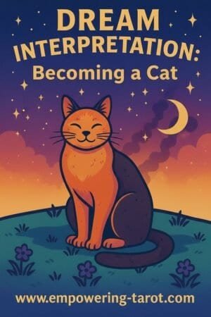an illustration of a cat. what does it mean to dream of becoming a cat? an article on the spiritual interpretation of dreaming to become a cat.