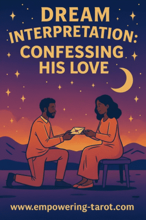 an illustration of a person confessing their love for another person. what does it mean to dream that somebody confesses their love for you? an article on the spiritual meaning of confessing love in a dream