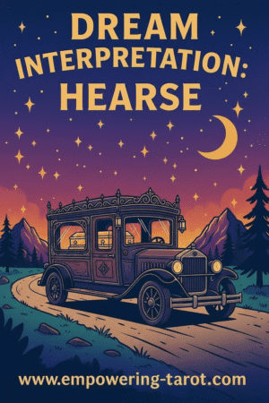an illustration of a hearse. what does it mean to dream of a hearse? an article on the spiritual meaning of a hearse in dreams.