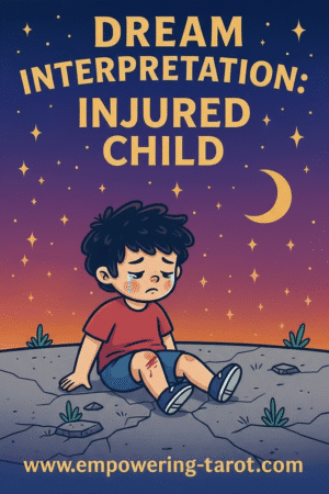 an illustration of an injured child. what does it mean to dream of injured children? an article on the spiritual meaning of injured children in dreams.