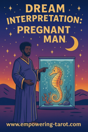 an illustration of a pregnant man and a seahorse. what does it mean to see a pregnant man in your dream? an article on the spiritual meaning of pregnant men in dreams