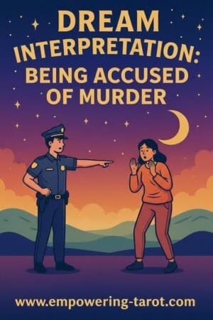 an illustration of an officer pointing their finger at a subject. what does it mean to be accused of murder in a dream? an article on the spiritual meaning of being accused of murder in dreams