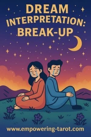 an illustration of two people crying. what does it mean to dream about a break-up? an article on the spiritual meaning of break-ups in dreams