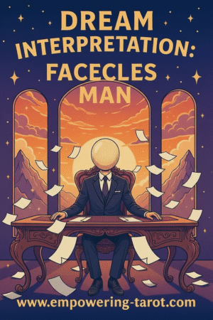 an illustration of a faceless man. what does it mean to dream of a faceless man? an article on the spiritual meaning of seeing a faceless man in a dream