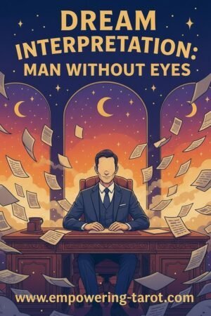 an illustration of a man without eyes. what does it mean to dream of a man without eyes? an article on the spiritual meaning of encountering a man without eyes in a dream
