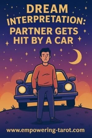an illustration of a man getting hit by a car. what does it mean to dream of your partner getting hit by a car? an article on the spiritual meaning of dreams in which your partner gets hit by a car