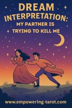 an illustration of a man chasing a woman. what does it mean to dream that my partner is trying to kill me? an article on the spiritual meaning of dreaming of your partner trying to kill you
