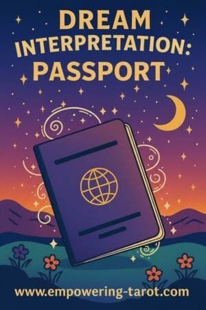 an illustration of a passport. what does it mean to dream about a passport? an article on the spiritual meaning of passports in dreams
