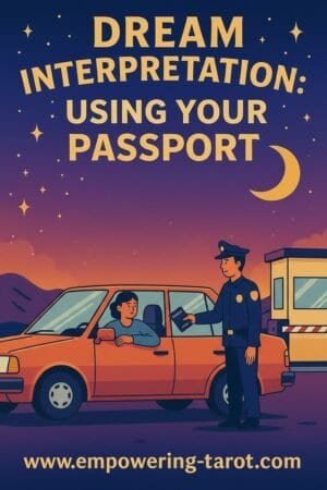an illustration of a person showing their passport at a border. what does it mean to dream of using your passport? an article on the spiritual meaning of using a passport in dreams
