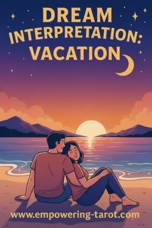 an illustration of a person on a beach. what does it mean to dream of vacation? an article on the spiritual meaning of vacations in dreams